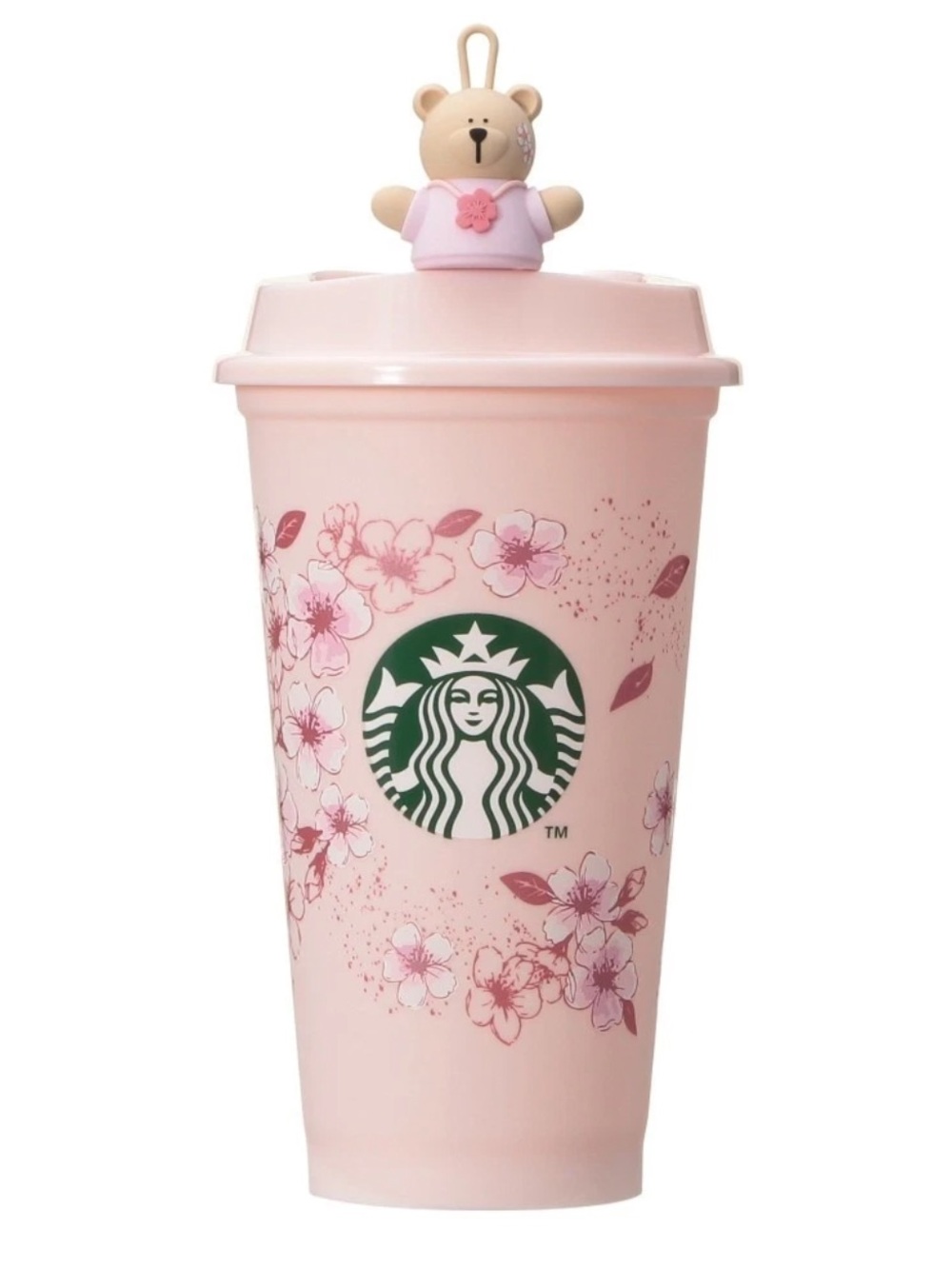Starbucks Sakura 2026 Cherry Blossom Reusable Cup + Bear Charm